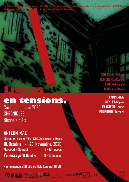 Affiche exposition Lignes en tensions